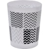 Wastebasket White and black wastebasket