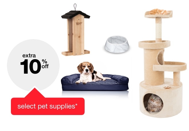 extra 10% off select pet supplies*
