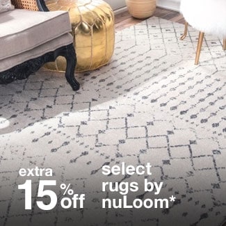 extra 20% off select area rugs by nuLOOM*