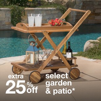 extra 15% off select garden & patio*