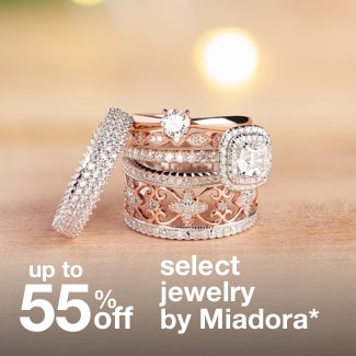 up to 55% off select jewelry by Miadora*