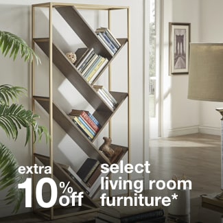 extra 10% off select living room furniture*