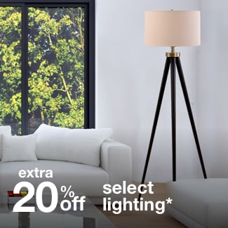 extra 20% off select lighting*