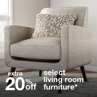extra 20% off select living room furniture*