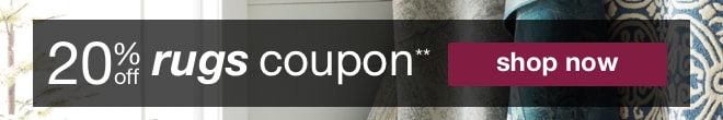 20% off Rugs Coupon**