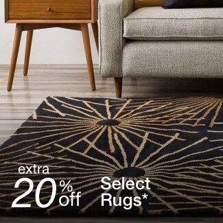 extra 20% off select rugs*