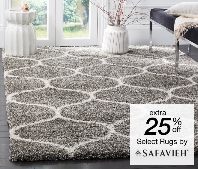 extra 25% off Select Rugs by Safavieh*
