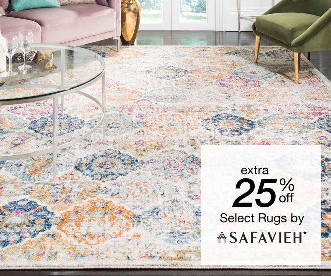 extra 20% off select area rugs by Safavieh*