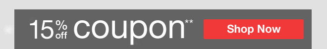 15% off Coupon** - shop now