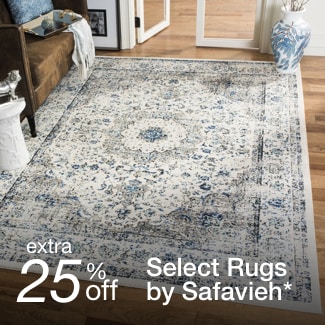 extra 25% off select rugs by Safavieh*