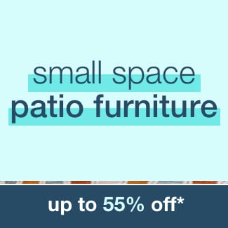 Create a charming springtime retreat with compact patio furniture and decor