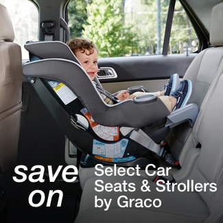 Car seats & strollers by Graco