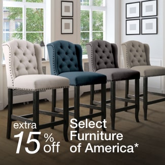 Extra 15% off select Furniture of America*