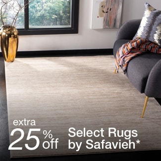 Extra 25% off select area rugs by Safavieh*