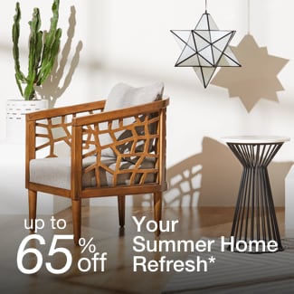 up to 65% off your summer home refresh*