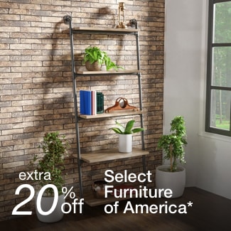 extra 20% off select Furniture of America*