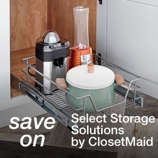 save on select Storage solutions by ClosetMaid