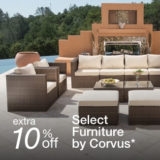 extra 10% off select furniture by Corvus*