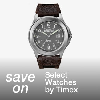 save on select Watches by Timex