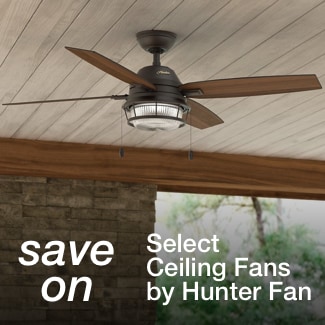 save on select Ceiling Fans by Hunter Fan