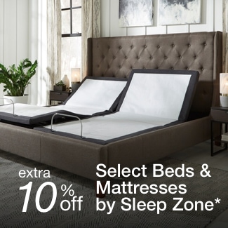 extra 10% off select Beds & Mattresses by Sleep Zone*