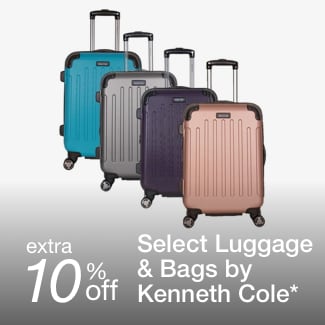 extra 10% off select Luggage & Bags by Kenneth Cole*