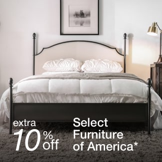 extra 10% off select Furniture of America*