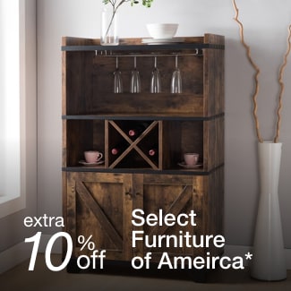 extra 10% off select Furniture of America*