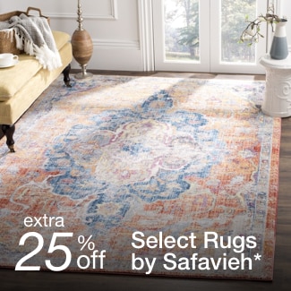extra 25% off select Area Rugs by Safavieh*