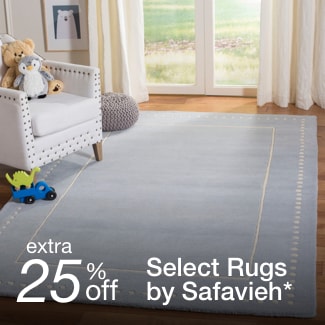 extra 25% off select Area Rugs by Safavieh*