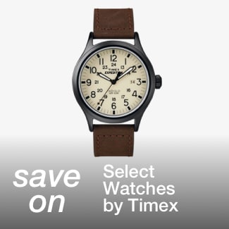 save on select Designer Watches by Timex