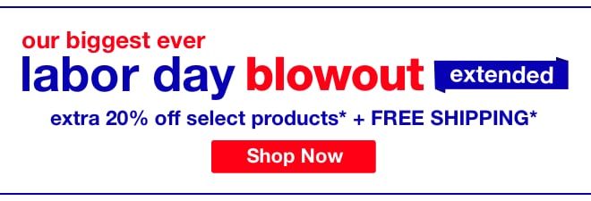 Labor Day Blowout Extended