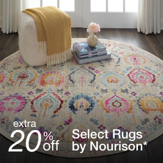 extra 20% off select area rugs by Nourison*