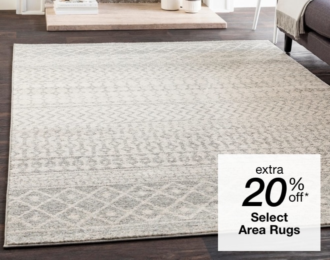 Extra 20% off Select Area Rugs*