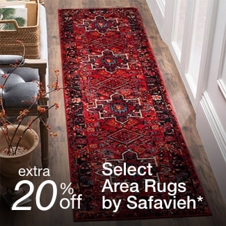 extra 20% off select Area Rugs by Safavieh*