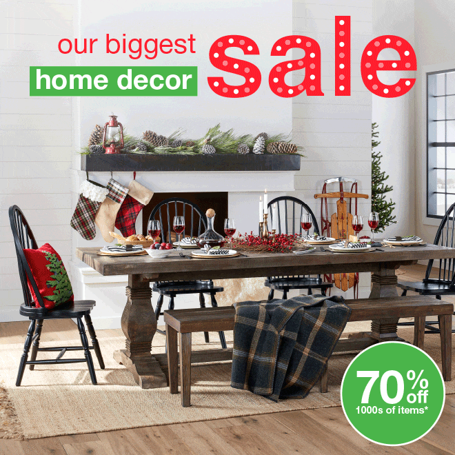 Our Biggest Home Decor Sale