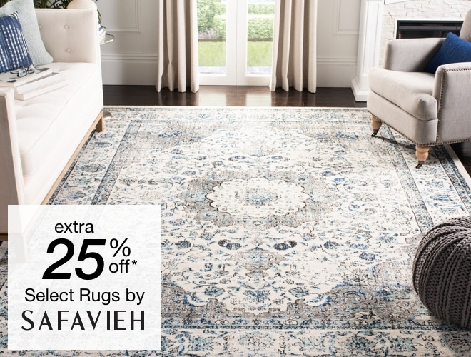 Extra 25% off Select Area Rugs by Safavieh*