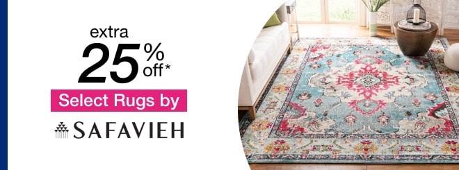 Extra 25% off select Safavieh Area rugs*
