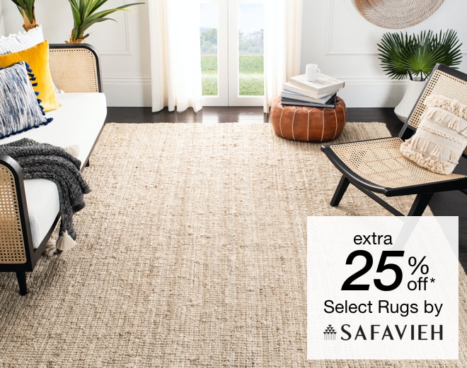 Extra 25% off select Area Rugs by Safavieh*
