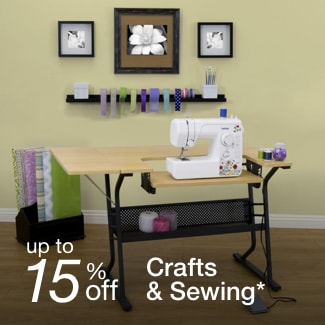 Up to 15% off Crafts and Sewing*