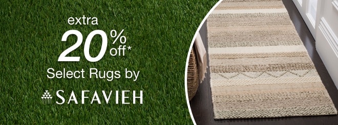 extra 20% off select Area Rugs by Safavieh*