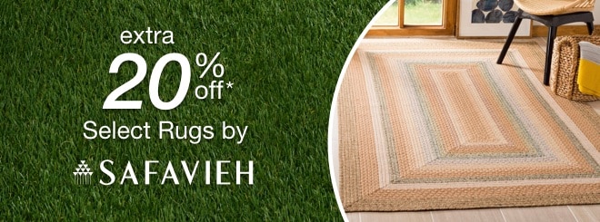 extra 20% off select Area Rugs by Safavieh*