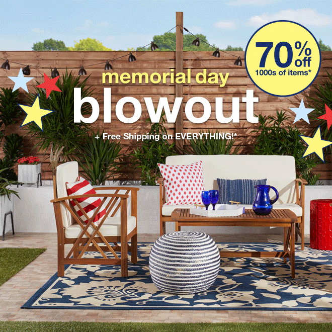 Shop our Memorial Day Blowout
