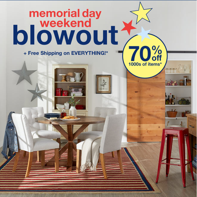 Shop the Memorial Day Weekend Blowout