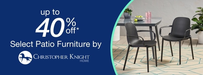 up to 40% off select Patio Furniture by Christopher Knight*