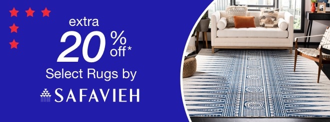 extra 20% off select Rugs by Safavieh*