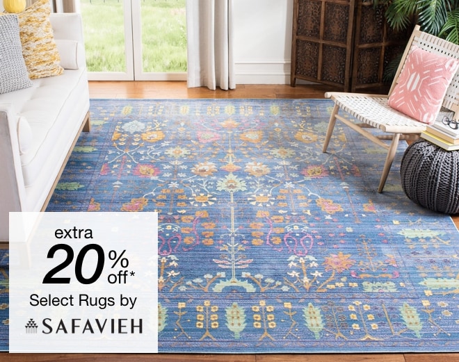 extra 20% off select Rugs by Safavieh*