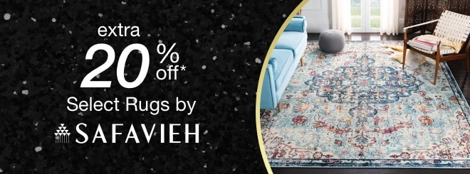 extra 20% off select Area Rugs by Safavieh*