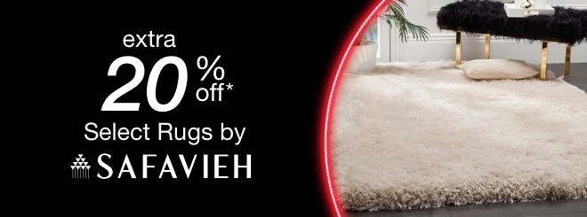 extra 20% off select Area Rugs by Safavieh*