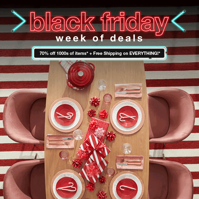 Black Friday Week of Deals